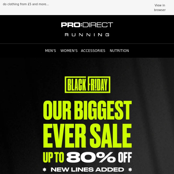 Pro Direct Running - Latest Emails, Sales & Deals