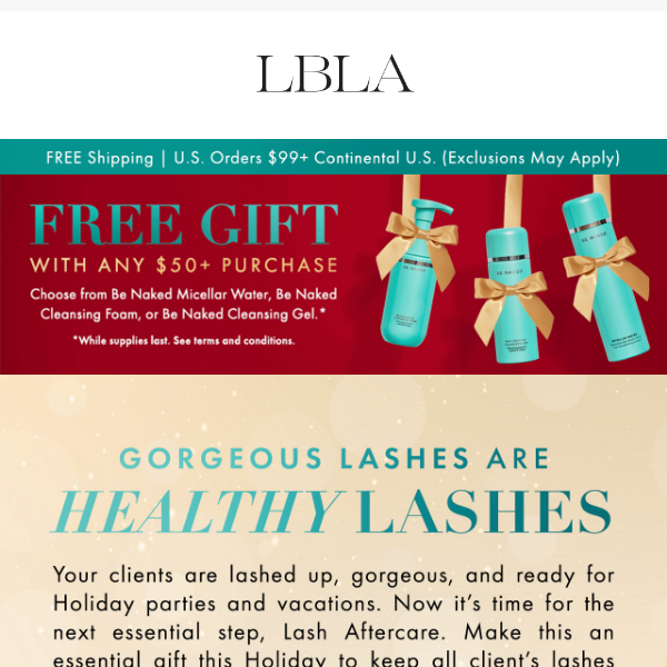 Up to 40% OFF Lash Aftercare 🎄🎁🌟