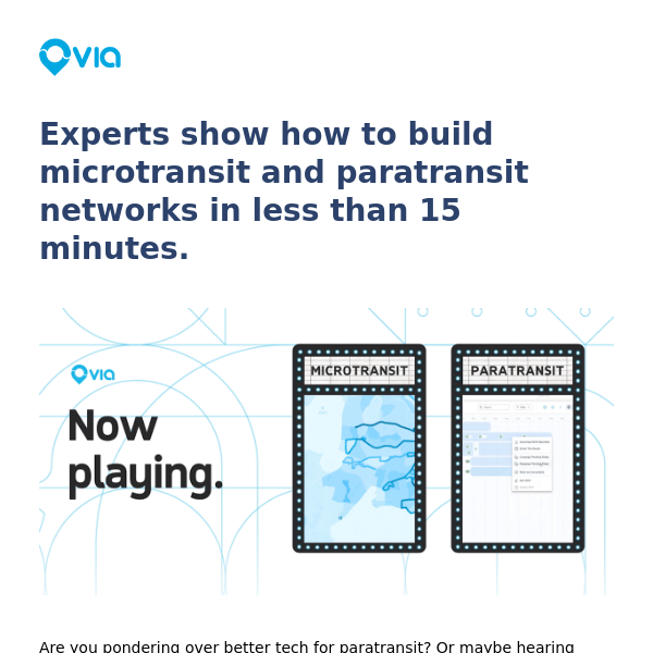 Experts show out to build microtransit and paratransit networks in less than 15 minutes.