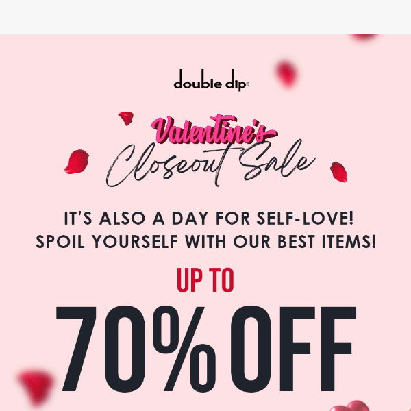 Our deals are match made in heaven💘 SHOP NOW TO SAVE UP TO 70% OFF on your order😱