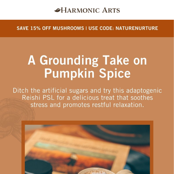 Unwind with a Reishi PSL 🍄🎃