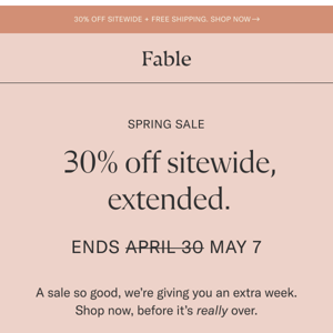 Spring Sale, Extended 🌼🐝