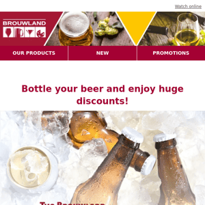 Bottle, can or keg your beers and save with our fantastic discounts!