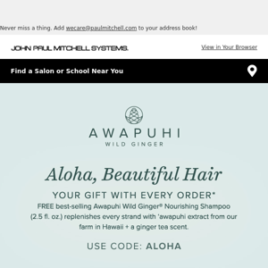 🌺 Aloha, Beautiful Hair | FREE Shampoo Gift