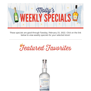 🍷 Save more at Molly's this week with this... 🥃