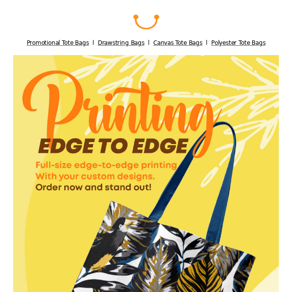 Edge to Edge Tote Bag Printing-Introductory Price 50% OFF