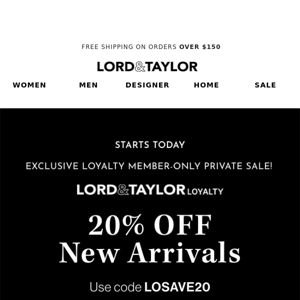 20% off New Arrivals: ❤️Loyalists only!
