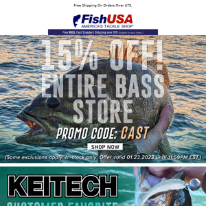 Big Saving For Every Bass Angler!