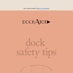 Tips for safely using your Deluxe+ dock