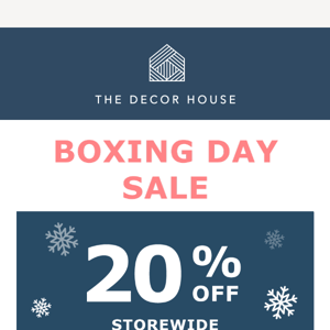 The Decor House, Our VIP Boxing Day sale is ready for you! 🥊