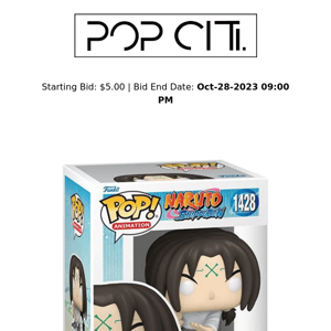 Live Auction: POP! Naruto: Shippuden Neji Hyuga w. (Glow) CHASE #1428 - EE Exclusive