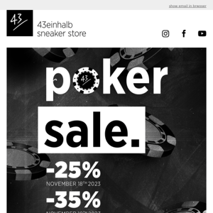 🔥 Hey, our »POKER SALE« is on! 