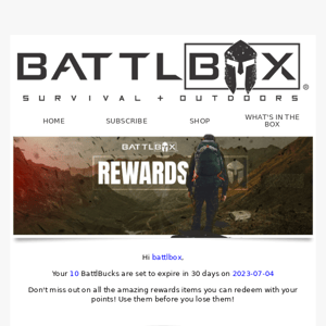 Your BattlBucks are about to EXPIRE!