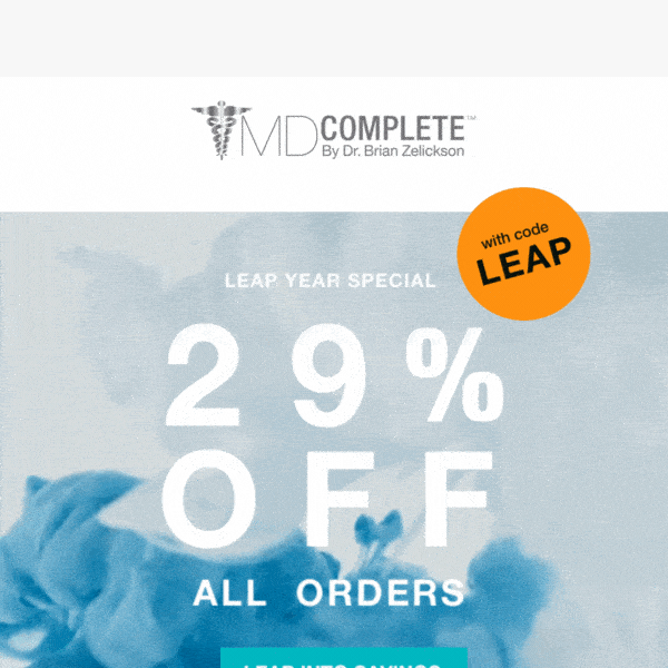 Leap into savings with 29% off