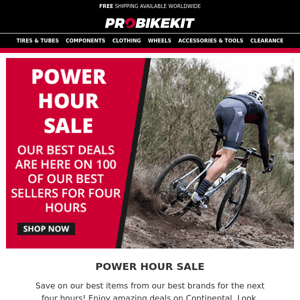 Power Hour Sale! 4 Hours Only!