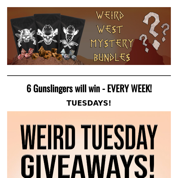🤠 Let's get WEIRD in the WEST | Deadlands, Giveaways and NEW DICE!