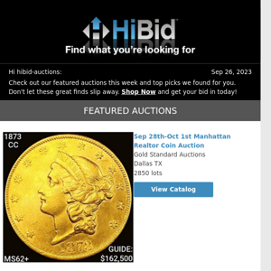 Tuesday's Hottest Deals From HiBid Auctions - Bid Now!