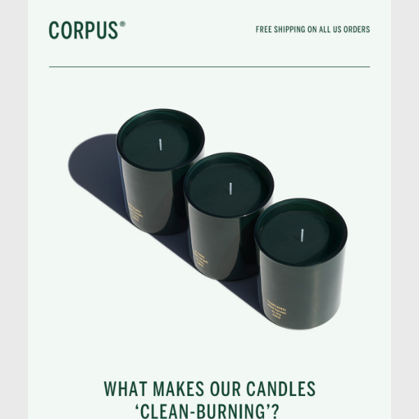 What makes a candle "clean-burning"?