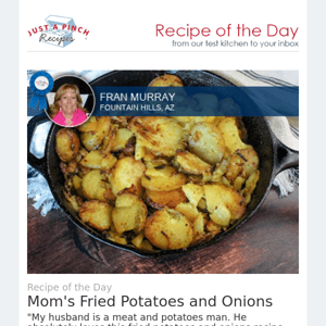 Mom's Fried Potatoes & Onions