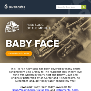 Get "Baby Face" for Free All Month Long!