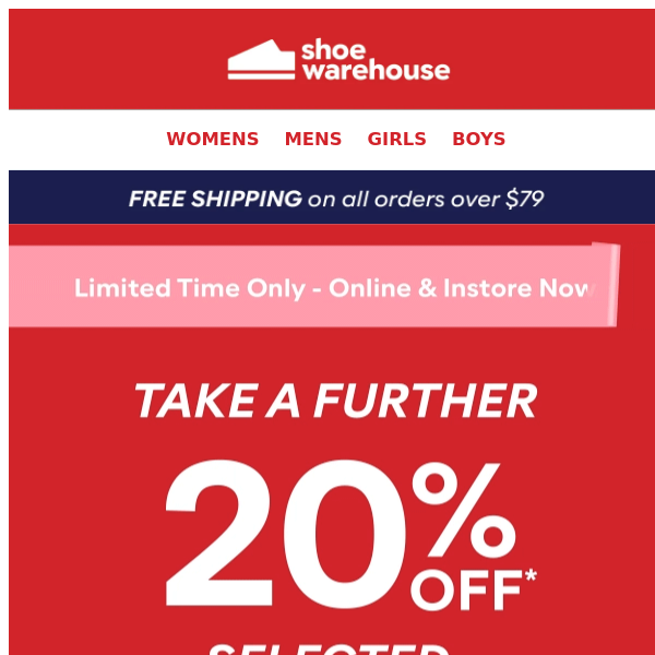 Take A Further 20% Off Womens Boots