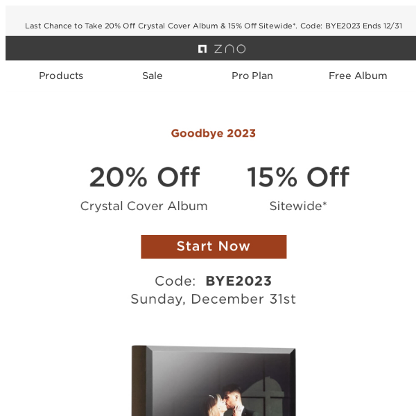 20% Off Crystal Cover Album Ends in 3 Days!