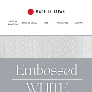 Embossed White | A Captivating Twist on Simplicity