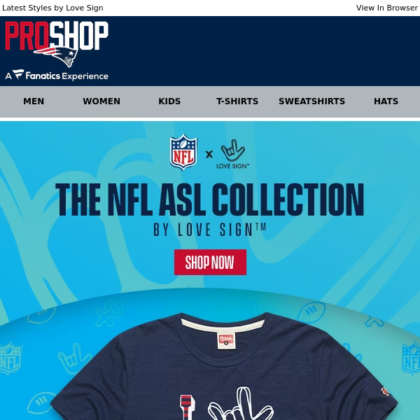 JUST IN  Patriots ASL Collection - Proshop Original