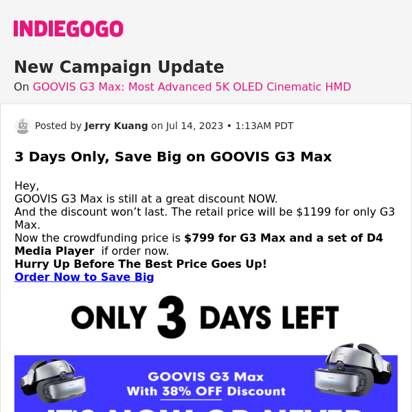 📢 Update #5 from GOOVIS G3 Max: Most Advanced 5K OLED Cinematic HMD