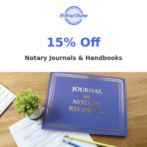 ON SALE: Notary Journals & Handbooks!