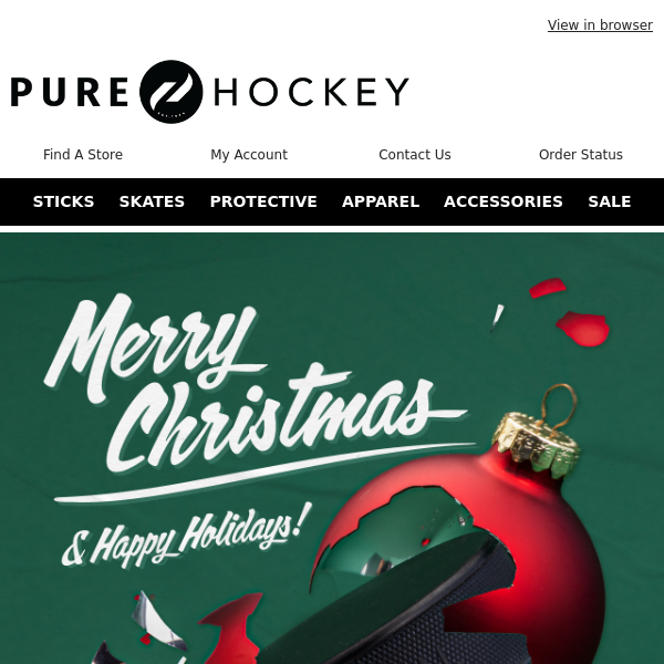 Wishing You A Happy Holidays From The Pure Hockey Family!