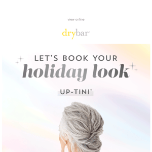 Book your holiday look! 💛🎄