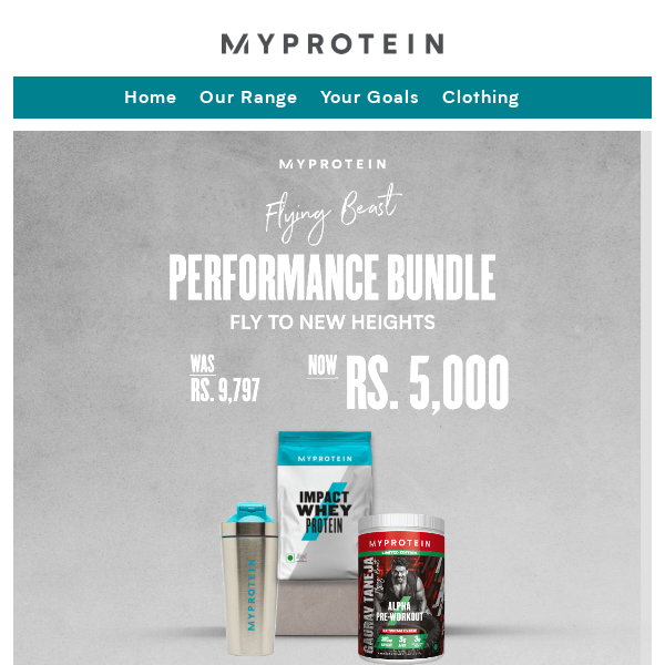 Build your own performance bundle for only Rs. 5,000 – savings of 49%!