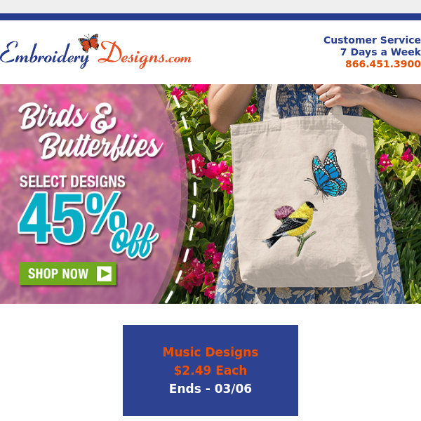 Flutter Into Savings: 45% Off Enchanting Birds And Butterflies Collection!