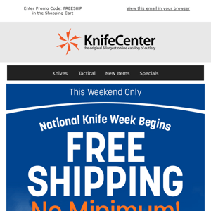 FREE Shipping No Minimum | Starts NOW!