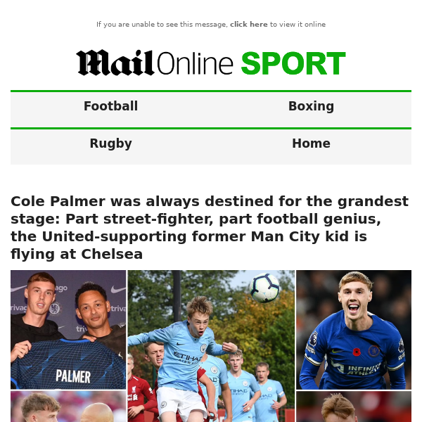Cole Palmer was always destined for the grandest stage: Part street-fighter, part football genius, the United-supporting former Man City kid is flying at Chelsea