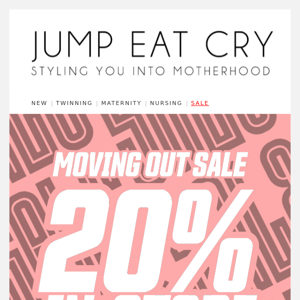 Moving Out Sale! 15 - 24th April! Retail Only