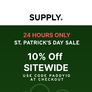 24 Hrs Only: 10% Off Sitewide