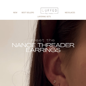 JUST LAUNCHED: Nance Threader Earrings 💎