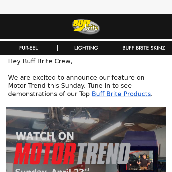 DON'T MISS - The Buff Brite featured on MOTO TREND.