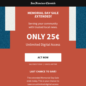[ONLY 25¢] LAST CHANCE TO SAVE ON ACCESS! 🚨