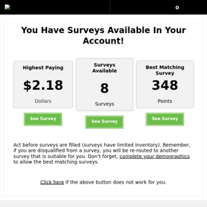 ✅ You have 8 surveys in your account now - see them now