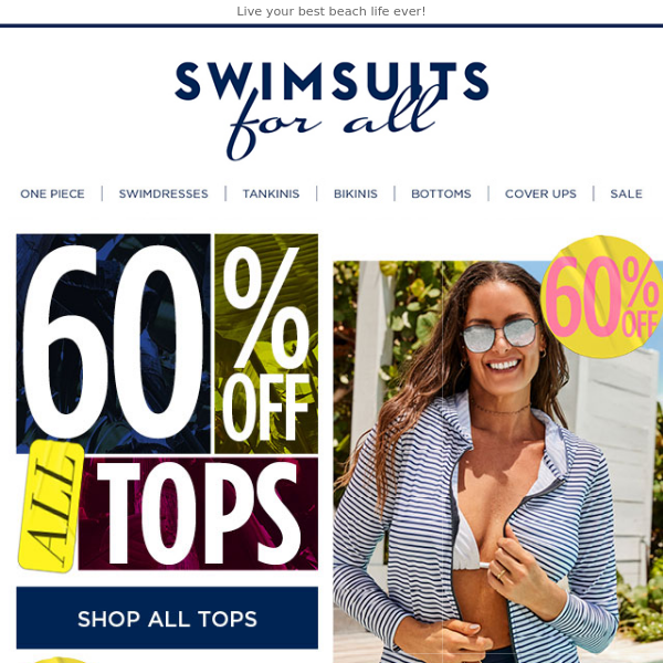 Dive In: 60% off Tops + Best Sellers from $24.99