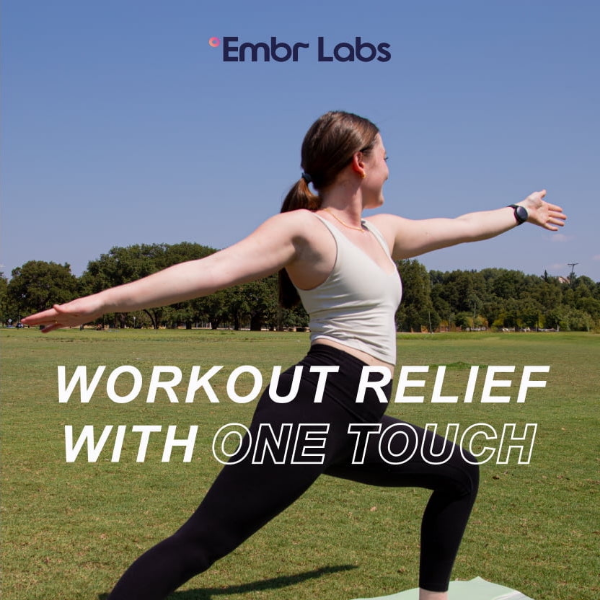 What if we told you workout relief was as simple as one touch?