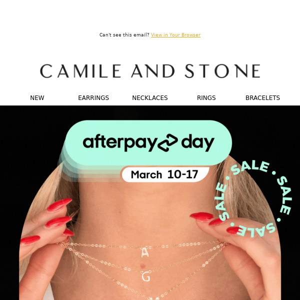 Hey, Afterpay Day Exclusive: 25% OFF Sitewide* ⚡