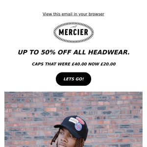 UP 50% OFF ALL HEADWEAR! 🥷💫