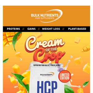 Remember to try our Limited Edition HCP Mango & Cream before it's gone! 🥭