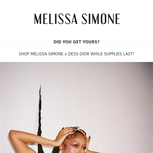 Shop Melissa Simone x Dess Dior