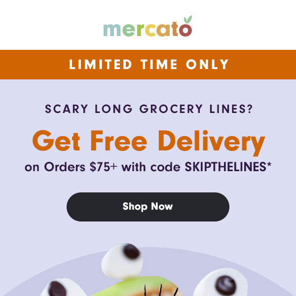 No Tricks, Just ⚡Free Delivery⚡ for Mercato