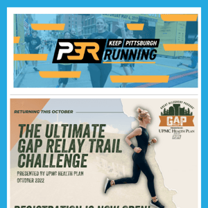 Looking for a challenge this October? The Ultimate GAP Relay Trail Challenge presented by UPMC Health Plan is back!